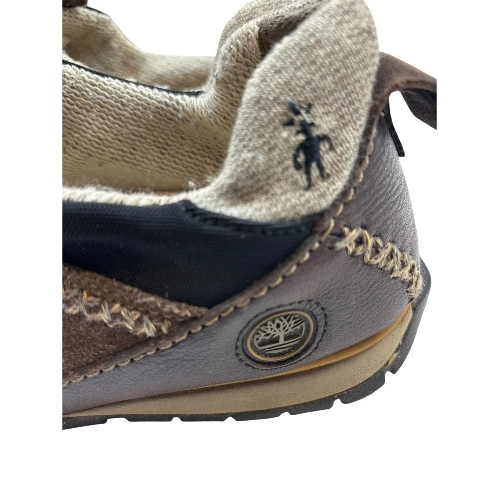 Timberland x Smartwool Brown Suede Leather Slip On Bungee Shoes Mens 12